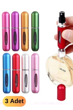 3 Stück stilvolles Design Parfüm nachfüllbar Mini Luxus Flasche Reise 5 ml Taschenparfümflasche tragbar cm20w (3 Stück) - 7