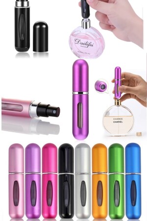 3 Stück stilvolles Design Parfüm nachfüllbar Mini Luxus Flasche Reise 5 ml Taschenparfümflasche tragbar cm20w (3 Stück) - 10