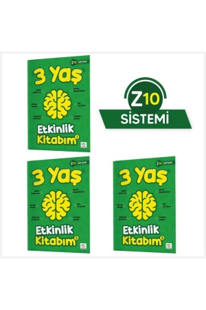 3 Yaş Etkinlik Kitabım Seti (z10 Sistemi) - 2