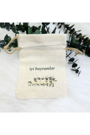 30 Adet Kurban Bayramı İyi Bayramlar 9x12 cm Baskılı Koyunlar HDKRBAYB2 - 2