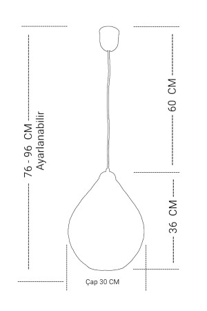 30 Cm X 36 Cm X 96 Rustik Jüt Halatlı Sarkıt Lamba Avize Keten Ip Başlık Küre Top Sarkıt Avize Damla 529261 - 9