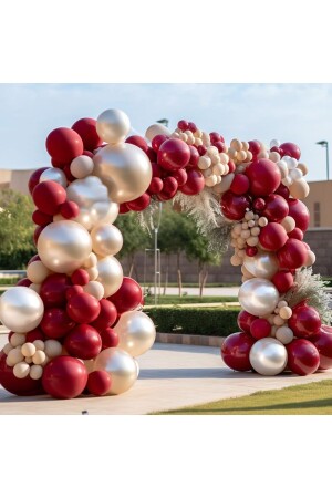 30 Stück „METALLIC RED – PEARL“ Ballonkombination Indoor-Geburtstag „WÄHLEN SIE IHR EIGENES KONZEPT“ - 2