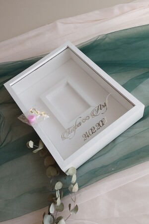 30 x 40 cm großer Design-Rose-Box-Memory-Rahmen mit LED-Fotobereich! - 7