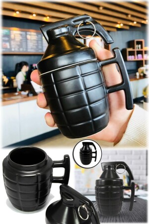 300 ml Granate Keramik Kaffee Teetasse mit Deckel Geschenk Gamer Pubg Call Of Duty Tasse Schwarz kl19a - 4