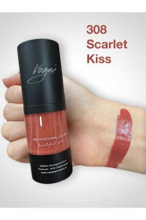 308-scarlet Kiss-Lip-Paint Permanent Make-up Pigment (PAINT) 15ml vo308 - 4