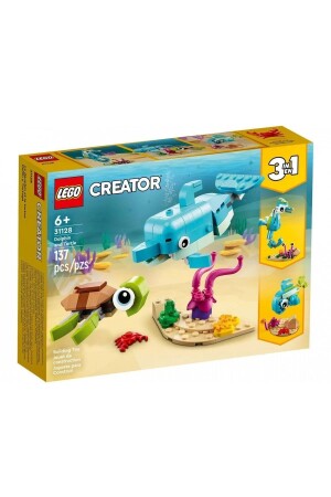 31128 Creator Delfin und Schildkröte 3 in 1, 137 Teile, Alter 6 RS-L-31128 - 3