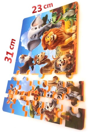 35-teiliges dickes Puzzle mit wilden Tieren - 4