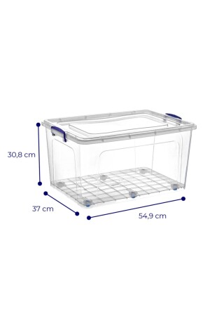 3lü 42 Lt Clear Box Saklama Kutusu - 4