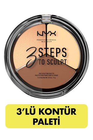 3'lü Kontür Paleti - 3 Steps To Sculpt Light 800897098339 - 2