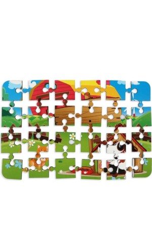 4 Adet 24 Parça Ahşap Puzzle Yapboz Set-3 PRS-107 - 9