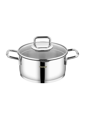 4 Cook Pro Topfset aus 18/10 Edelstahl mit Siebdeckel, 6-teilig, St-301, 1002383. 0001 - 8