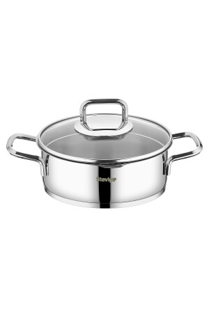 4 Cook Pro Topfset aus 18/10 Edelstahl mit Siebdeckel, 6-teilig, St-301, 1002383. 0001 - 9