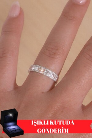 4 im Leuchtkasten. 56 Karat Baguette-Eternity-Ring - 1