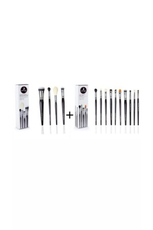 4-teiliges, beliebtes Make-up-Pinsel-Set + 10-teiliges Augen-Make-up-Pinsel-Set - 2