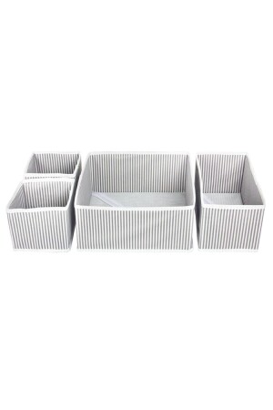 4-zweckiges Mehrzweck-Schrank- und Schubladen-Organizer-Box-Set - 1