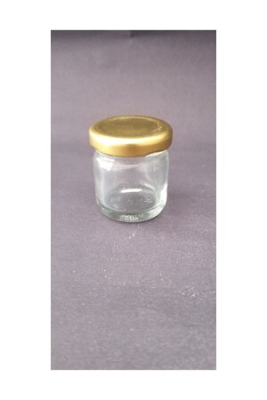 40-ml-Glas, kleines Glas mit gelbem Deckel, Honigglas, 50-teiliges Glas, 40 ml - 1