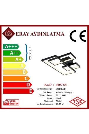 4007 Siyah Led Avize 4007 SY - 5