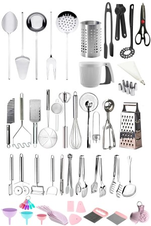 41-teiliges Servierpräsentationsschaufel-Set, Küchenutensilien, Mitgift-Set, Küchenutensilien, Servierzangen-Sortiment, T090498S109 - 1