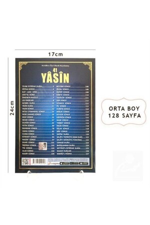 41 Yasini Şerif Türkçe Okunuş Ve Mealli Orta Boy (YASİN 036) & Bilgisayar Hatlı Çok Kolay Okunuşl... - 6