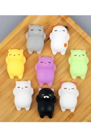 5 Adet kedi Hayvan Sukuşi Sevimli Stres Çocuk Okul Hediye Squishy Hayvan Oyuncak - 2