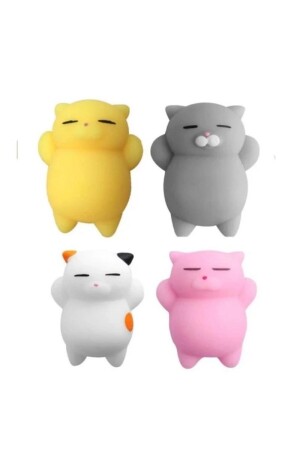 5 Adet kedi Hayvan Sukuşi Sevimli Stres Çocuk Okul Hediye Squishy Hayvan Oyuncak - 5