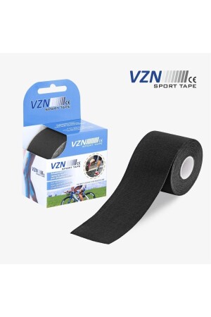 5 Cm X 5 M Ağrı Bandı Sport Tape Bant Sporcu Bandı Ağrı Bandı Siyah - 1