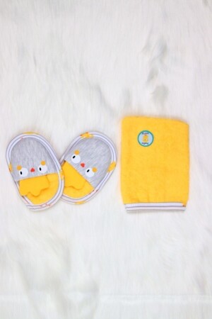 5 Jahre alt Unisex Baby Yellow Chick Bademantel-Handtuch-Set 15429-Gelb - 8