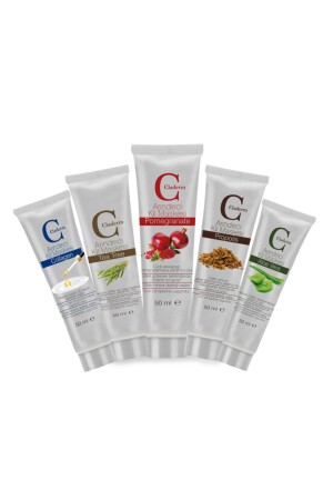 5 Packungen à 50 ml. (Aloe-Teebaum-Granatapfel-Propolis-Kollagen) Set - 3