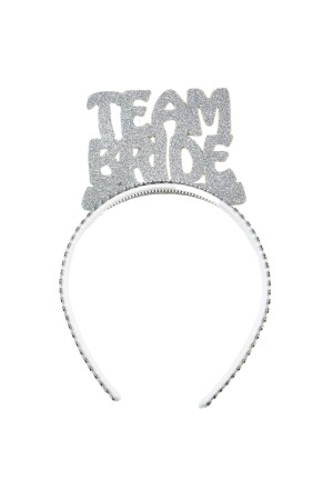 5 Stück silberne Team Bride Silvery Eva Crown Grau Silber Farbe Bachelorette Party Bride To Be Party Brautjungfernkrone - 4