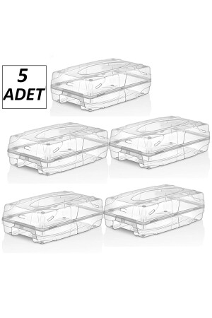 5-teilige Damen-Schuhaufbewahrungsbox – transparentes, dekoratives Schuh-Organizer-Box-Set - 2