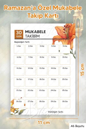 5-teilige Rezeptverfolgungskarte, besonderes Ramadan-Geschenk für den Ramadan-Rezeptverfolgungskartenkalender - 1