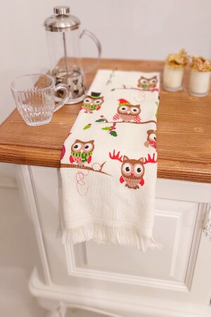 5-teiliges Handtuch-Set mit Fransen aus Baumwolle, 40 x 60 cm, bedrucktes Handtuch-Set, Hand-Gesichts-Küchentuch, weich gemustertes, wasserabsorbierendes Set TOWEL-SET-40 x 60 cm - 4