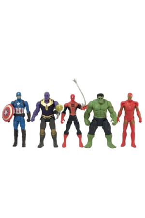 5-teiliges Superhelden-Figurenset in Box (CAPTAIN AMERICA, THANOS, SPIDERMAN, HULK, IRONMAN) - 2