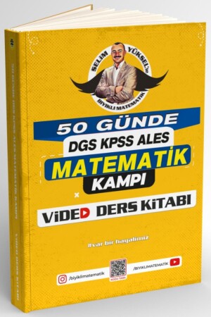 50 Günde DGS - KPSS - ALES Matematik Kampı Video Ders Kitabı Selim Yüksel - 3