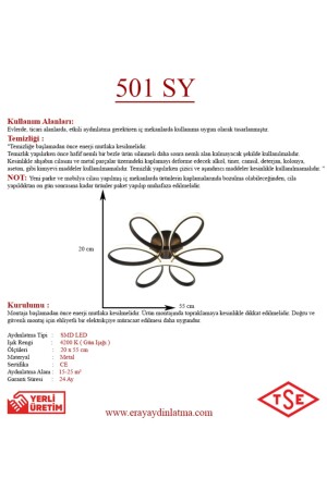 501 Schwarzer LED-Kronleuchter 501 SY - 4