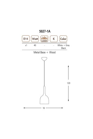 5027-1a,16 Tekli Sarkıt Avize 5027-1A,16 - 3