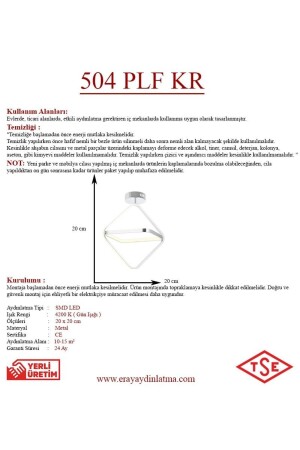 504 Krom Plofonyer Led Avize 504 PLF KR - 5