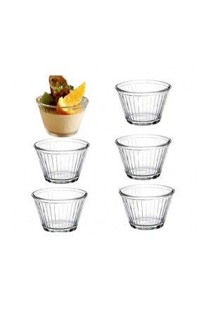 53298 6-teilige Creme-Karamell-Schüssel – 9 cm EVİDEASRN003 - 4