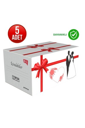 58 x 38 x 30 – 5 Mitgiftboxen – groß und stabil - 3