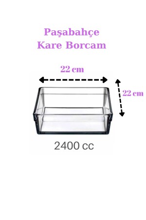 59304 Borcam Premium Kare Fırın Tepsisi 2400cc - 2 Adet Fma99929 PP59304-2 - 4