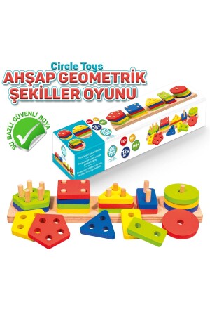 5'li Ahşap Geometrik Şekiller Oyunu TYC00705143484 - 1