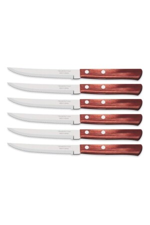 6 Adet Polywood Sap Steak Et Bıçağı - 3