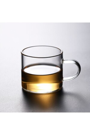 6 Stück 120 ml Mini-Kaffee- und Teetasse aus Borosilikatglas - 7