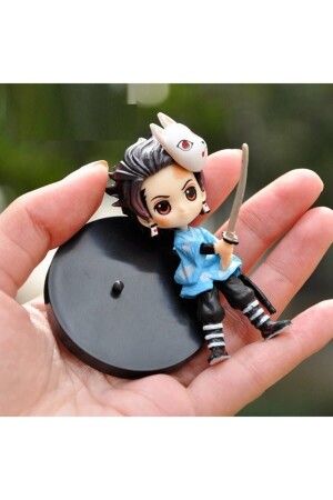 6 Stück Japan Anime Demon Slayer Kimetsu Yaiba Kamado Tanjirou Nezuko Agatsuma Figur zum Sammeln - 8