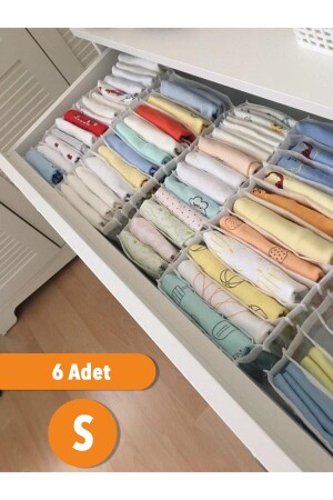 6 Stück – kleiner Schubladen-Organizer mit 11 Fächern, 12 x 40 x 12 SERS110013 - 2