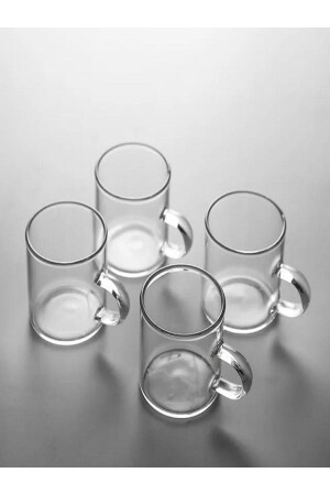 6-teiliges, luxuriöses, dünnes, feuerbeständiges Becherbecher-Set aus Borosilikatglas mit 6 Bechern 190 ml Bls-brd-280 BLS-BRD-280 - 1