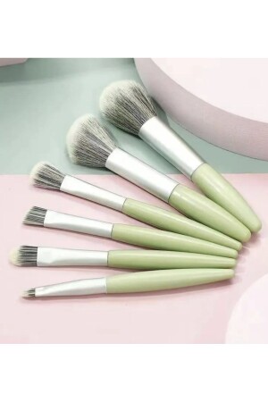 6-teiliges Make-up-Pinsel-Set für Damen in Grün - 2