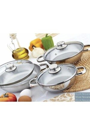 6-teiliges Omelette-Set mit Glasdeckel MNR0032 - 4