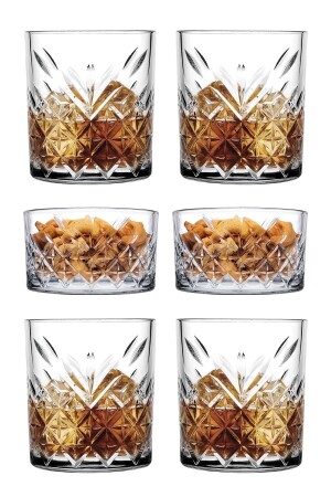 6-teiliges zeitloses Whiskey-Genuss-Set – 4 Whiskey-Gläser, 2 Snack-Schalen PB4X52790V-2X530040 - 1