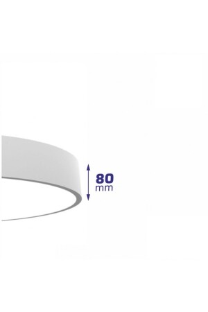 60 cm Durchmesser (45 W), weißes Licht (6500 K), Trommel-Linear-Kronleuchter mit schwarzem Gehäuse, 60 cm Trommel, weißes Licht - 5